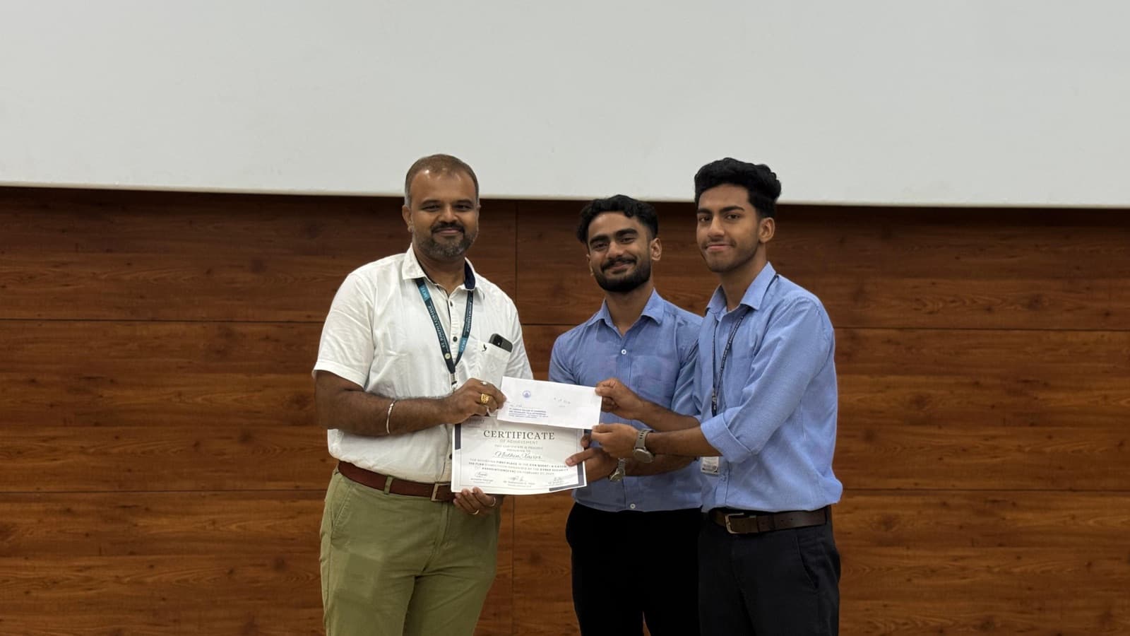1st Prize - CYA Quest CTF — award photo
